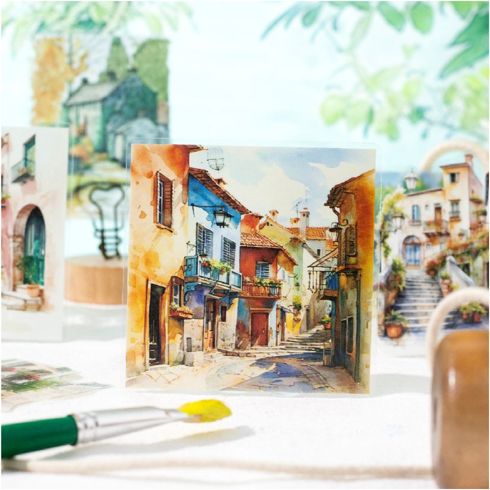 Landscape Series Four Seasons PET Stickers 15 Sheets 6 Types image 3