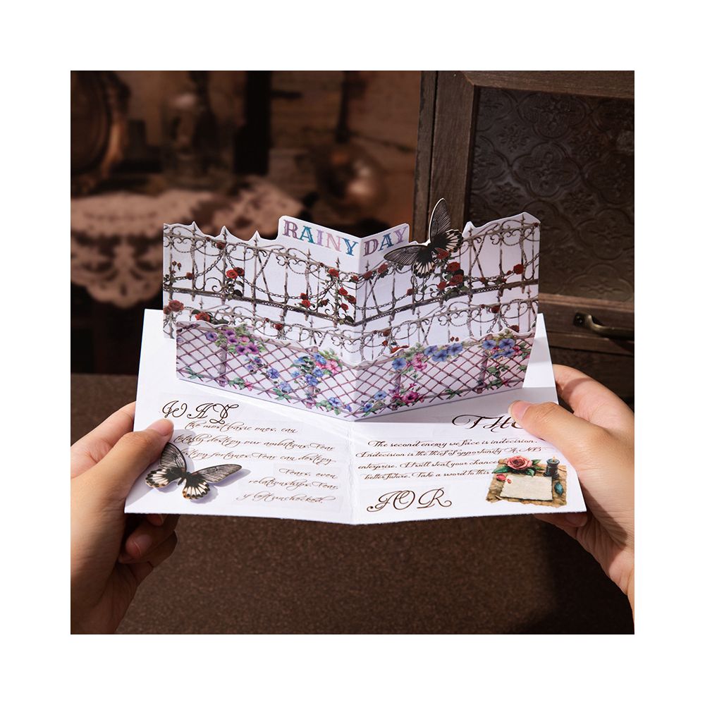 Flower series different style fence 5cm 2m 6 Styles image 3