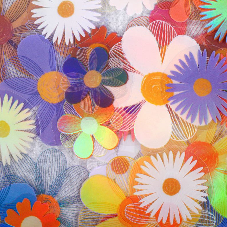 Retro Story Flower Series Sticker Pack 5 Styles 20 Pcs image 1