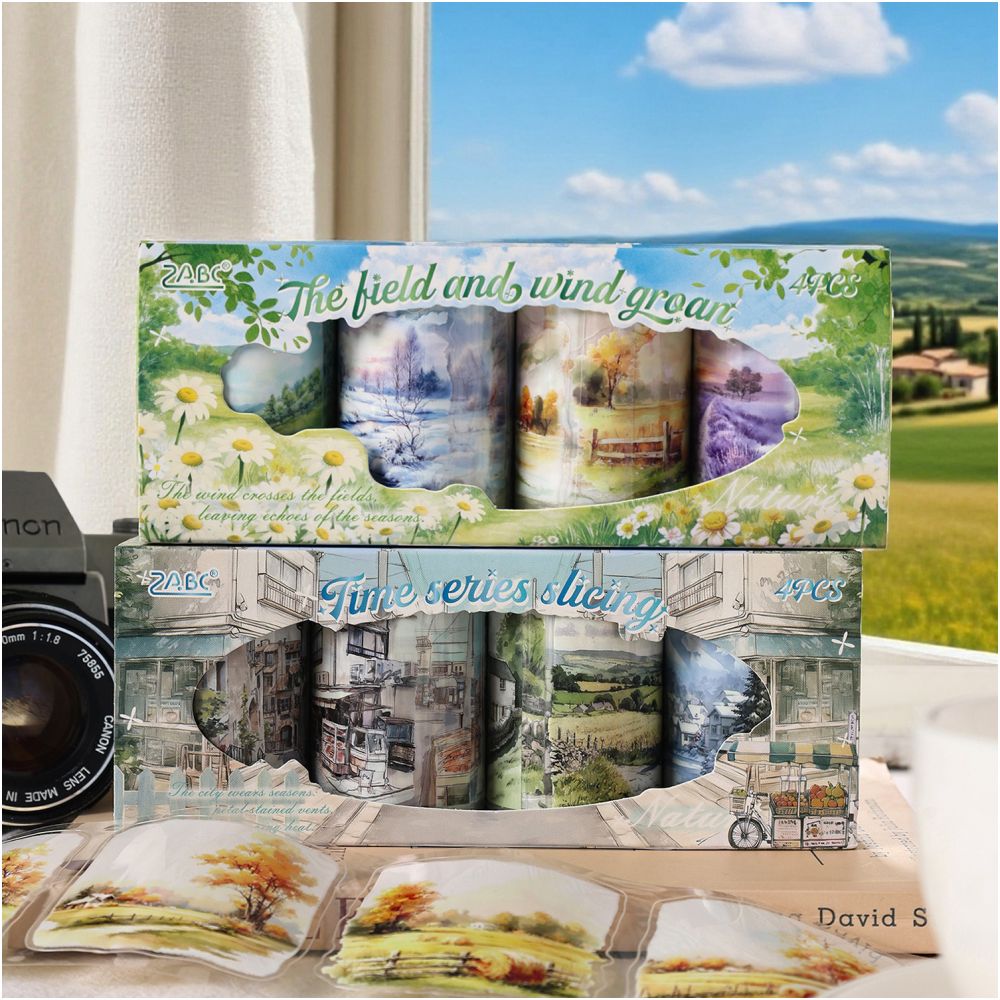 Four Seasons Floating Painting Series Landscape PET Tape Set 2 Types image 0