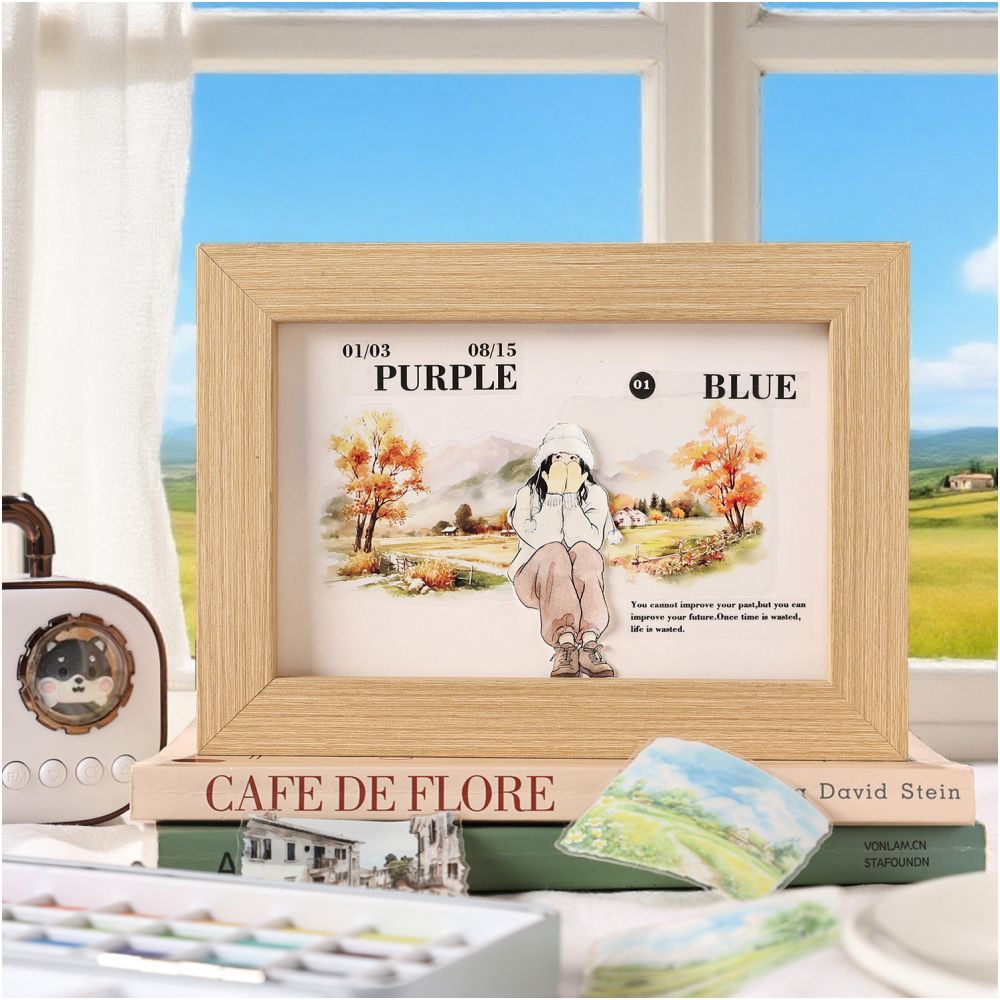 Four Seasons Floating Painting Series Landscape PET Tape Set 2 Types image 1