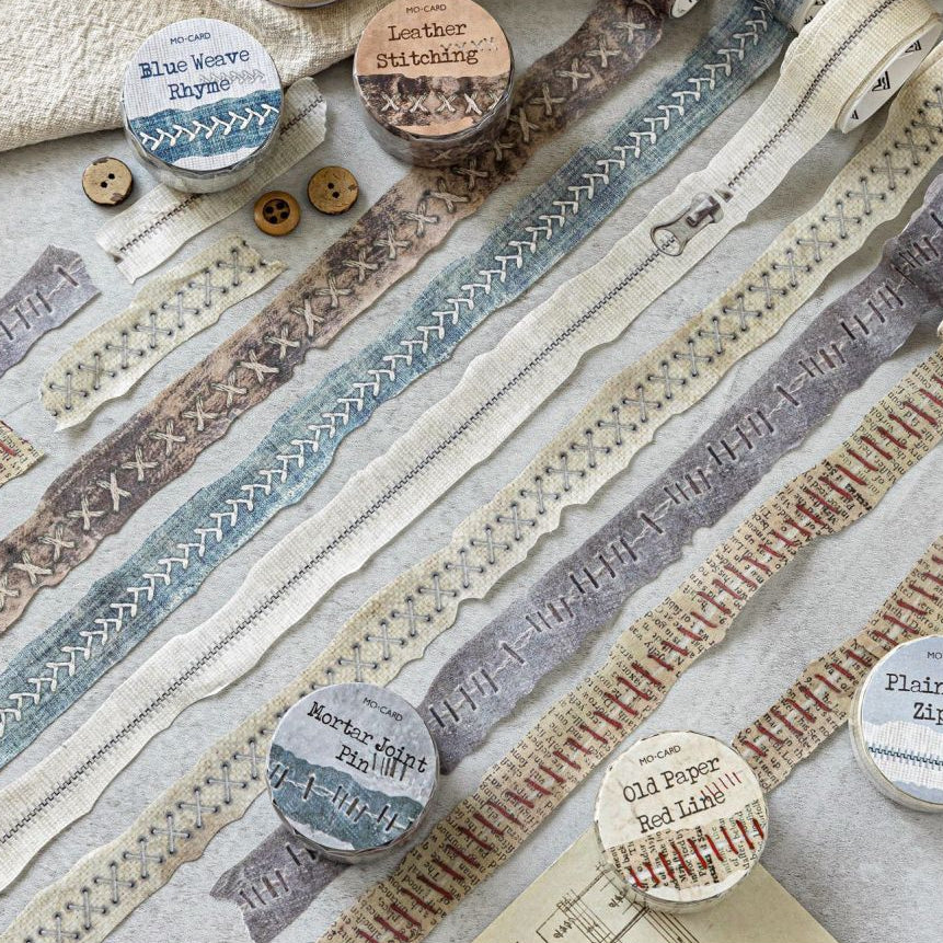 Japanese paper shaped washi tape 6 types 2cm 2m image 0