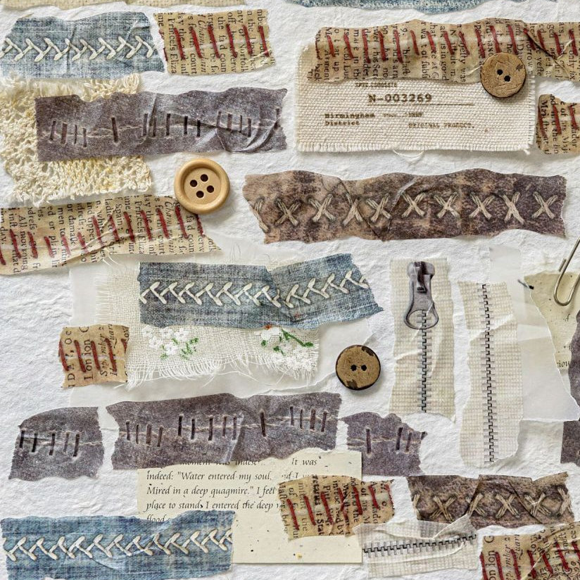 Japanese paper shaped washi tape 6 types 2cm 2m image 1