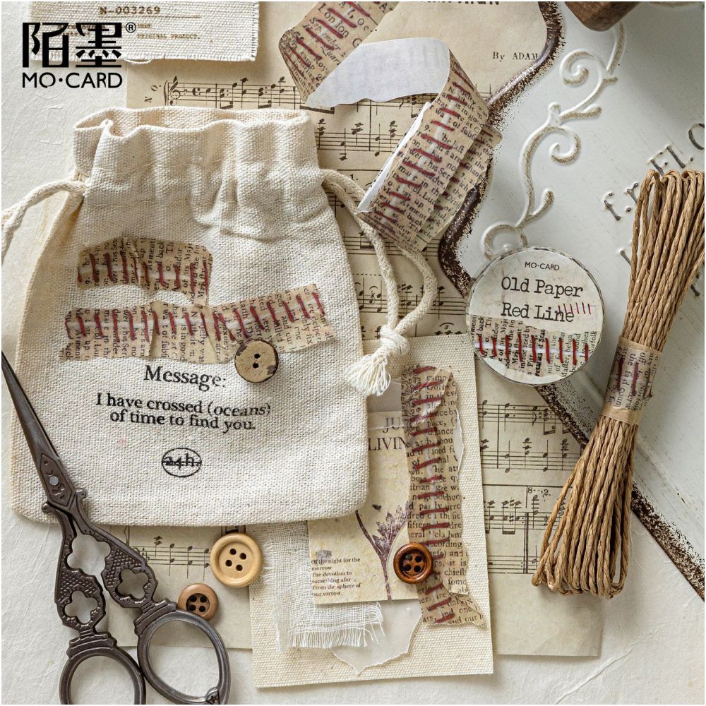 Japanese paper shaped washi tape 6 types 2cm 2m image 3