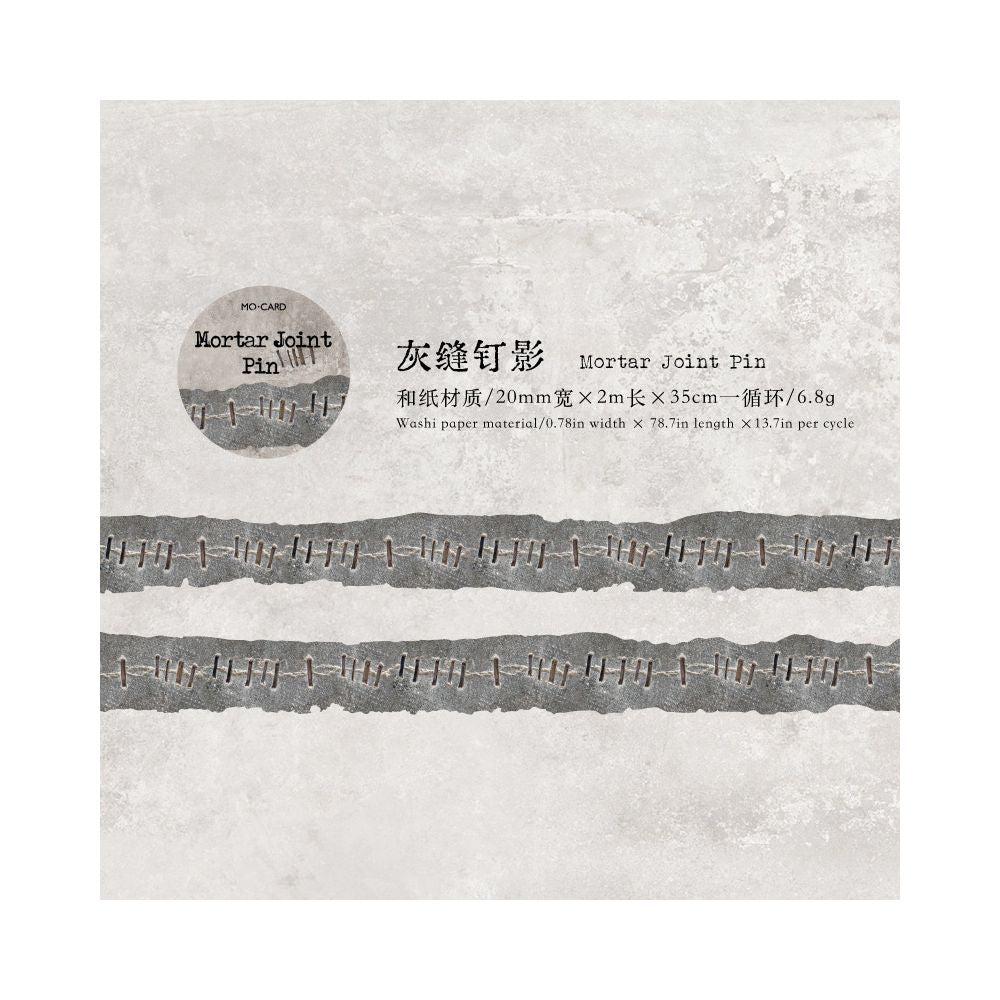 Japanese paper shaped washi tape 6 types 2cm 2m image 9