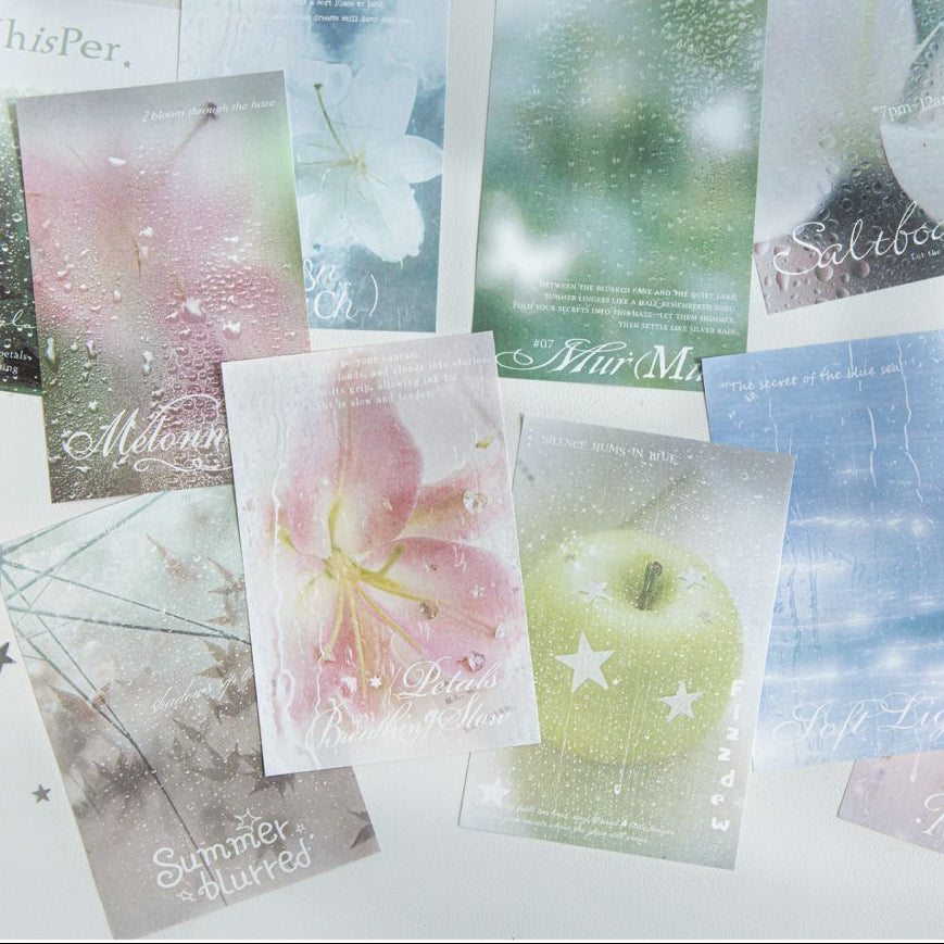 Rain Preface Series Retro Material Paper 4 Styles 60 Sheets image 0