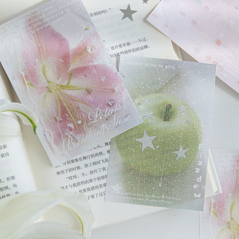 Rain Preface Series Retro Material Paper 4 Styles 60 Sheets image 3