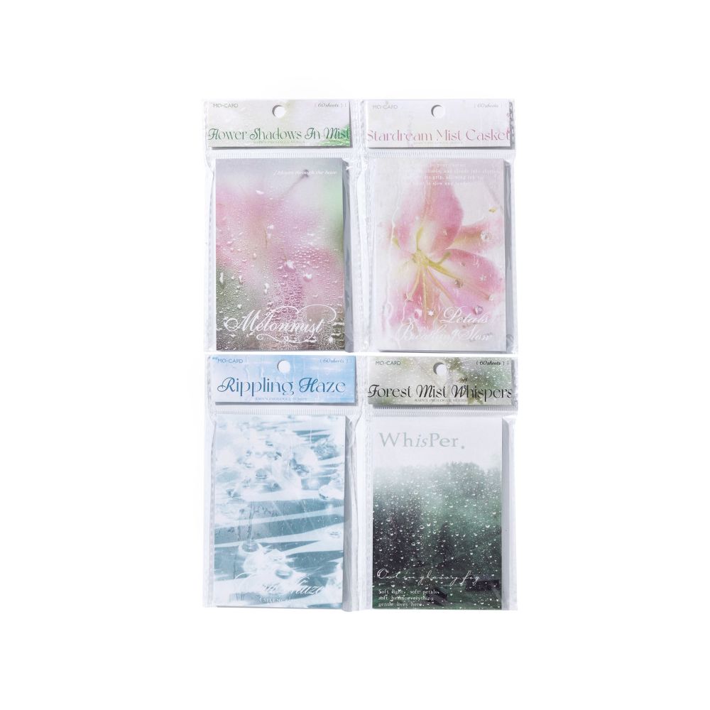 Rain Preface Series Retro Material Paper 4 Styles 60 Sheets image 4