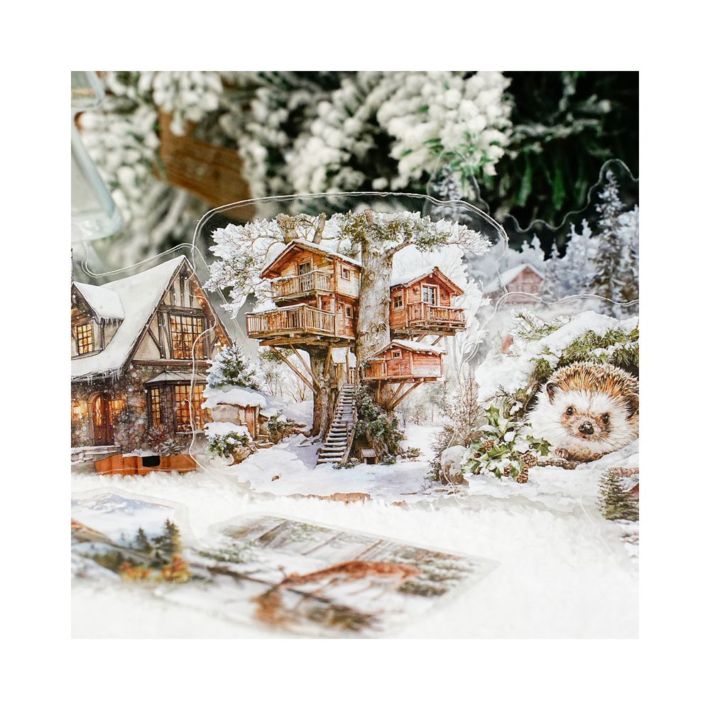 Mountain and River Painting Series PET Stickers 20 Sheets 6 Choices image 3