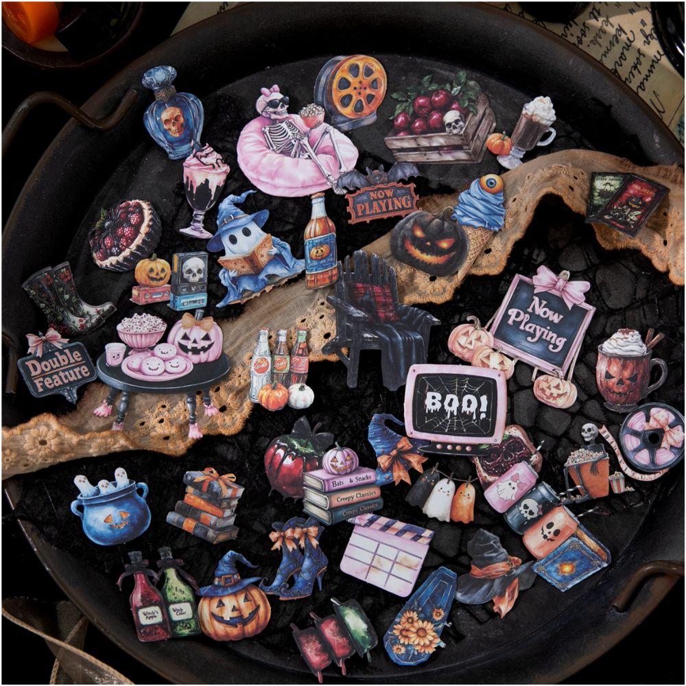Halloween Series Halloween Theme Paper Stickers 20 Sheets 6 Types image 3