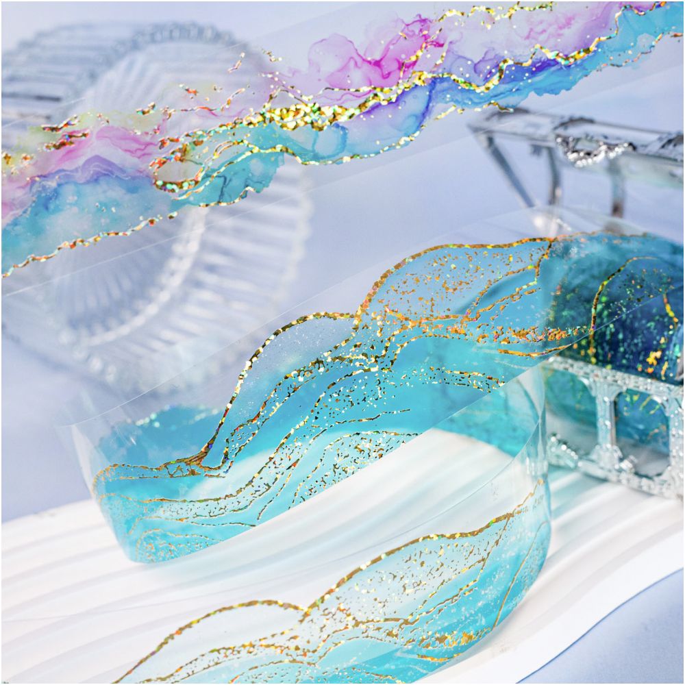 Color Paradise Series Watercolor PET tape 6 Types 3 5cm 2m image 0