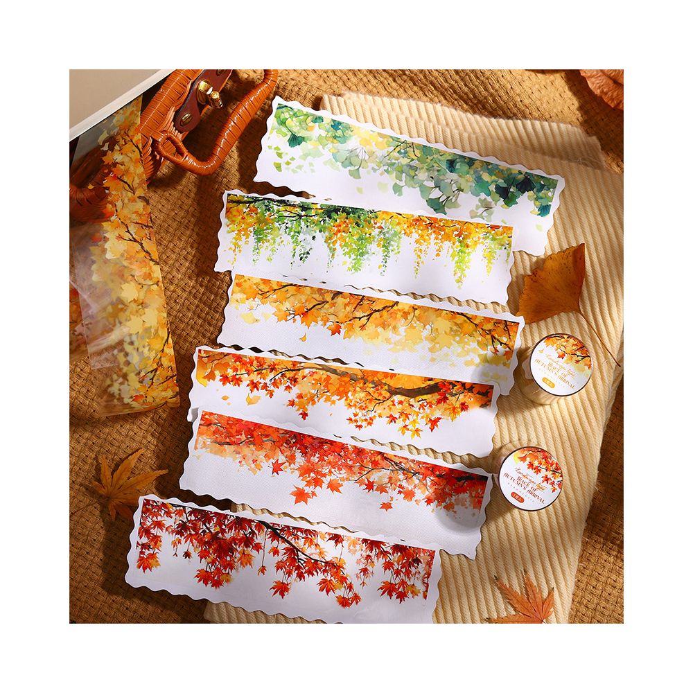 Landscaping Tape Autumn Traces Series PET Tape 5cm 2m 6 Styles image 1