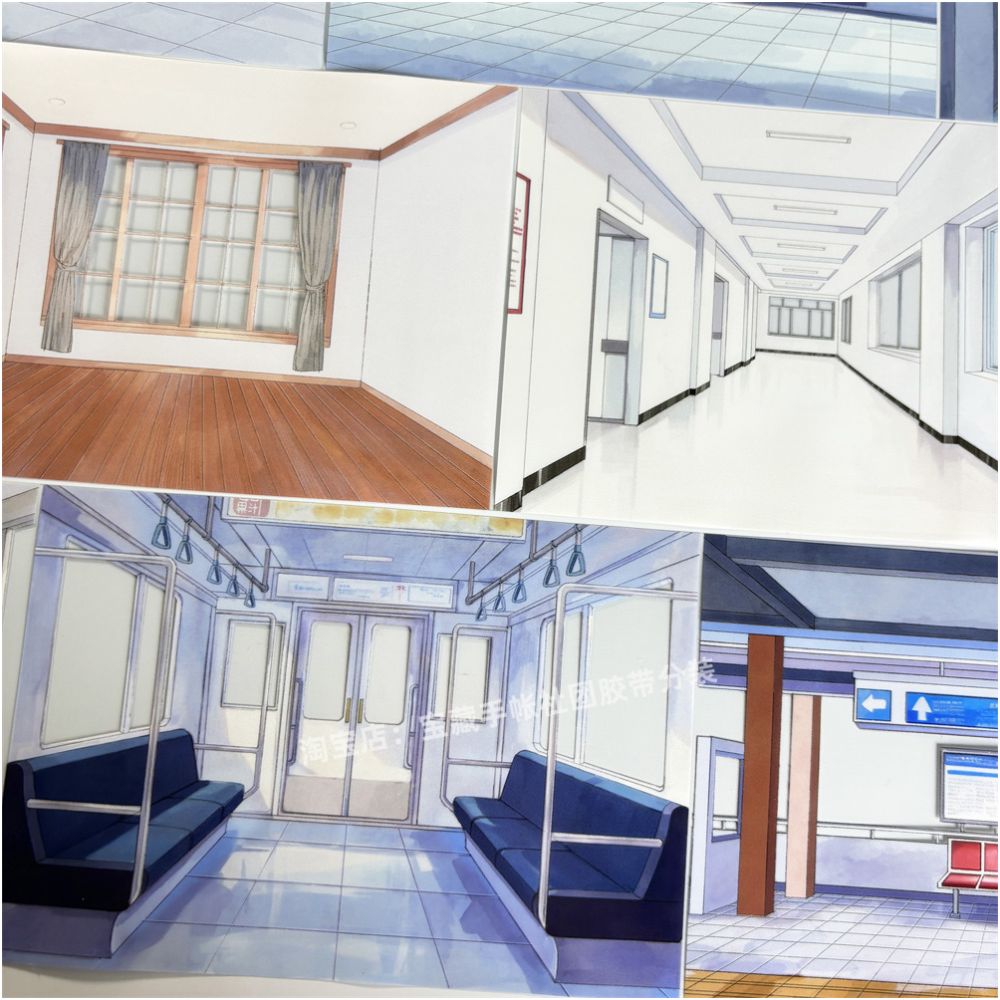 Modern house ancient style PET Tape 10 5cm 138cm image 3