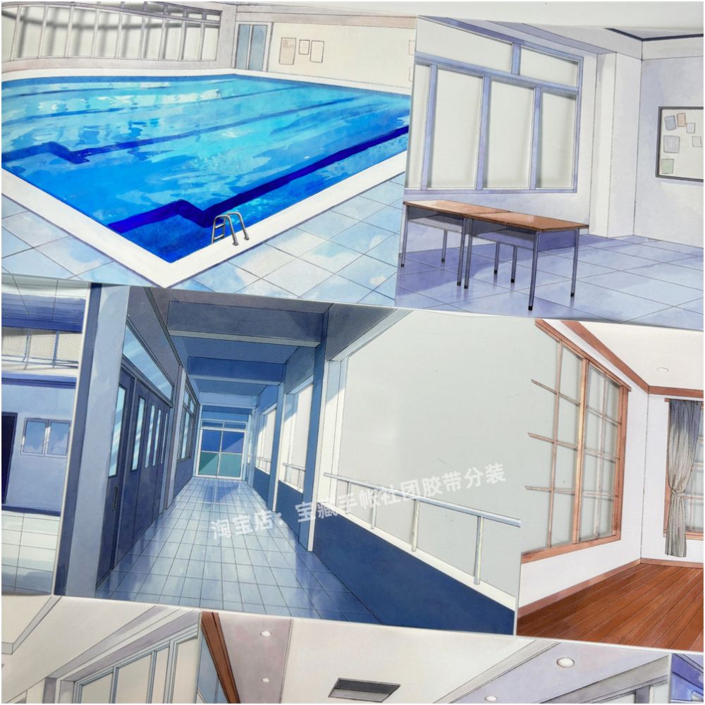 Modern house ancient style PET Tape 10 5cm 138cm image 4