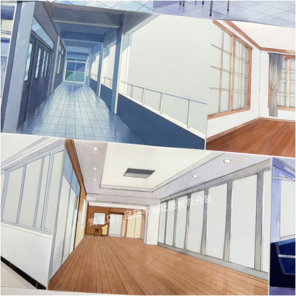 Modern house ancient style PET Tape 10 5cm 138cm image 0