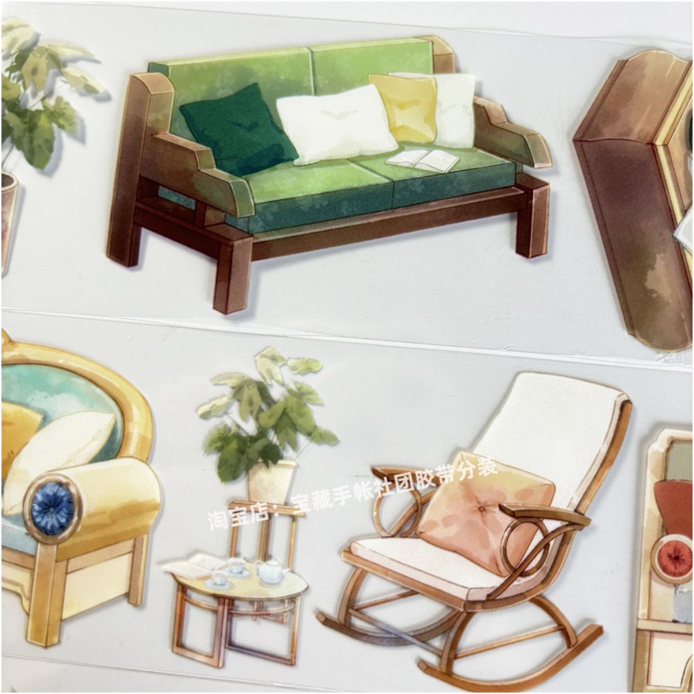 Modern furniture ancient style PET Tape 5cm 1 5m image 2