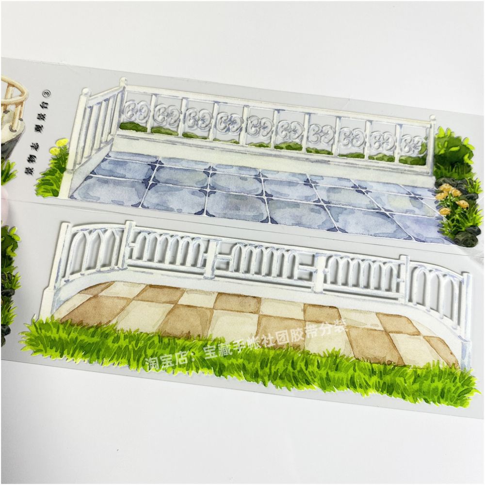 Viewing platform scenery fence floor PET Tape 6cm 2m image 2