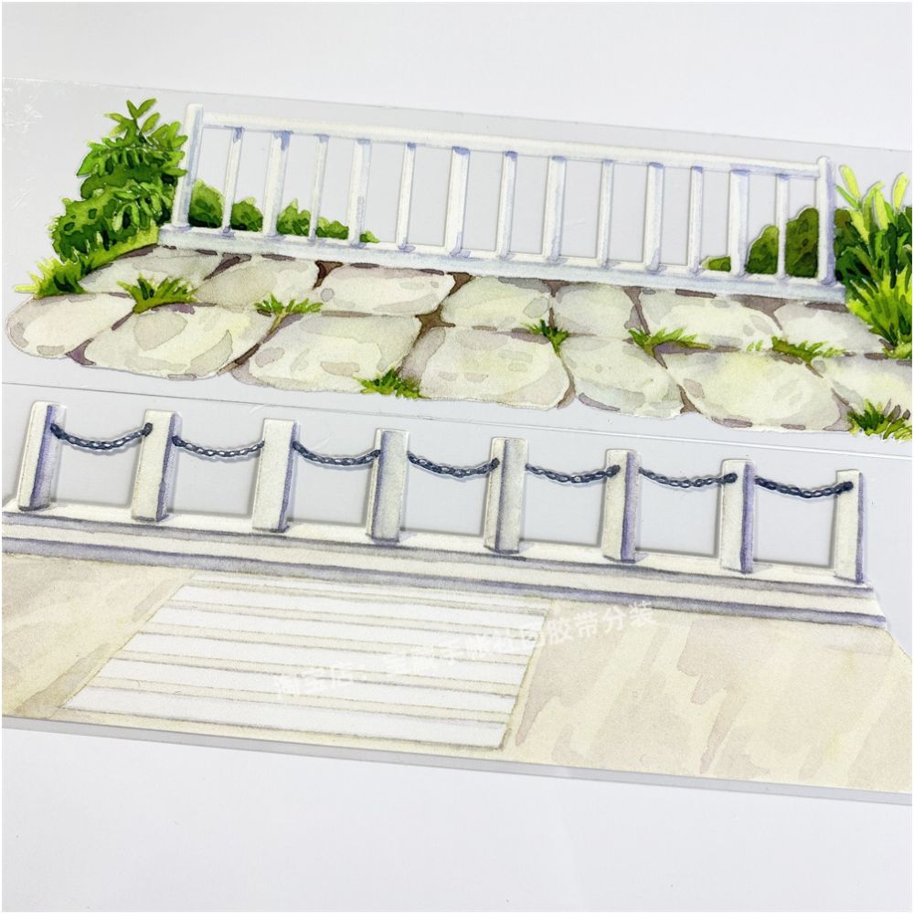 Viewing platform scenery fence floor PET Tape 6cm 2m image 5