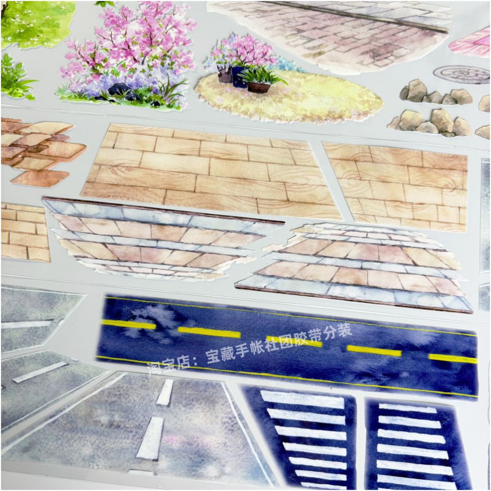 Road series ancient style PET Tape 7cm 175cm image 0