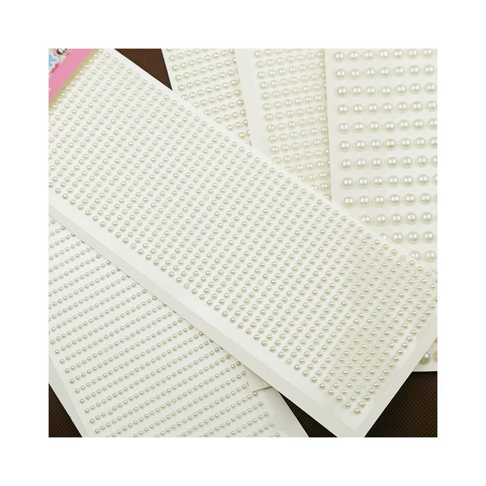 White pearl decoration stickers image 0