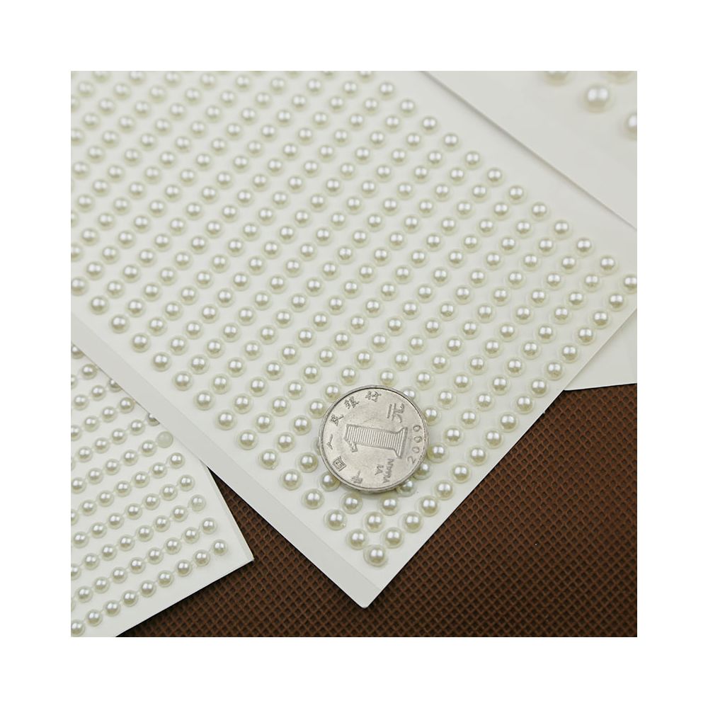 White pearl decoration stickers