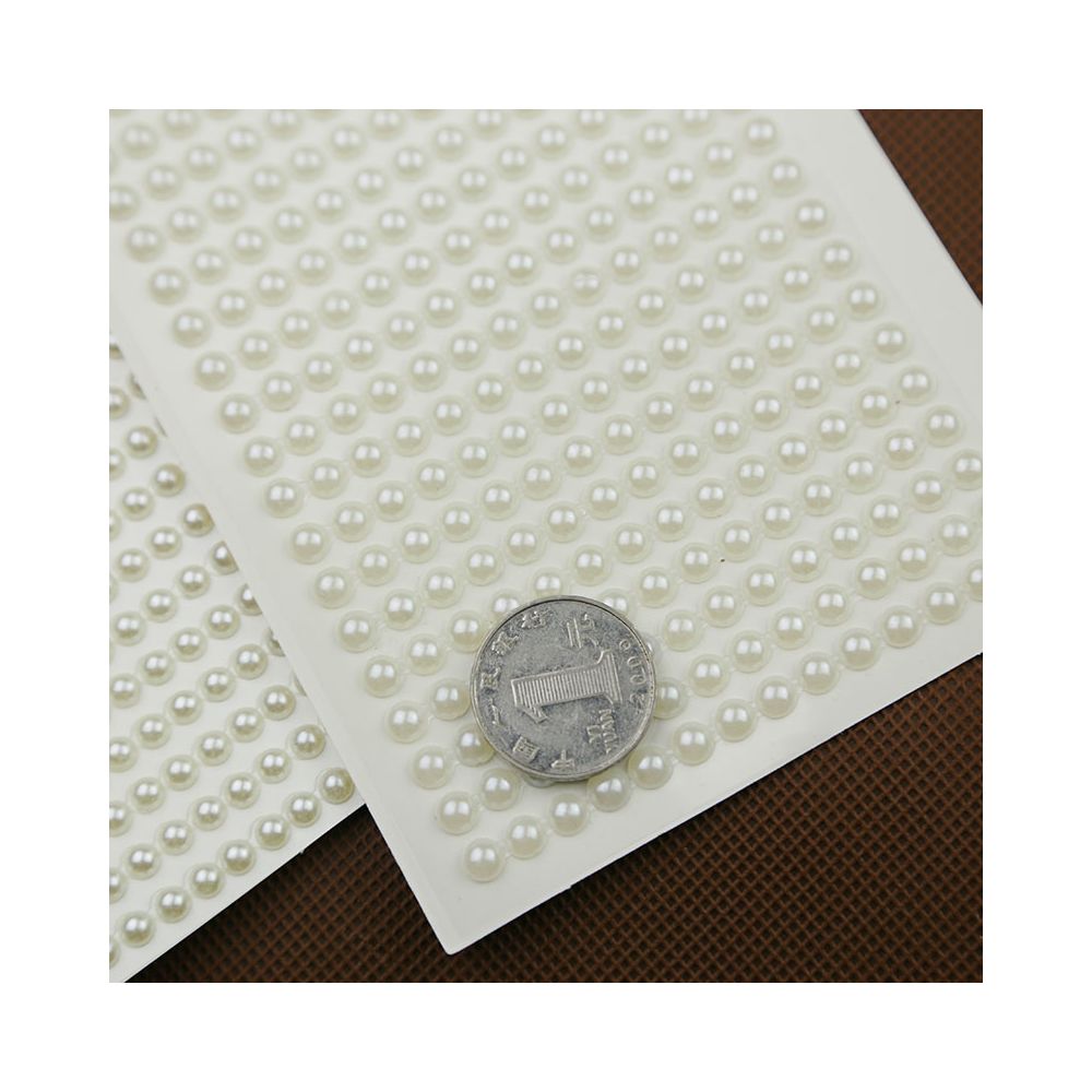 White pearl decoration stickers