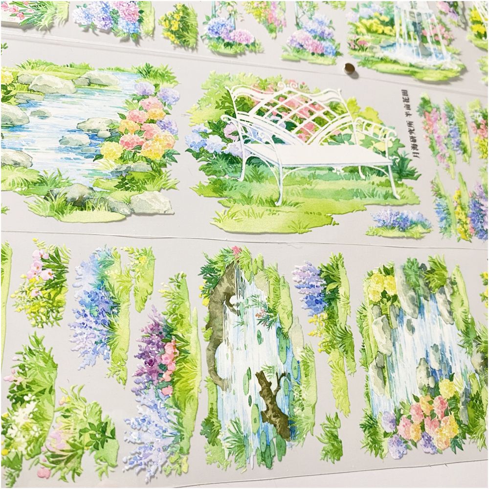 Flower field grassland scene PET Tape 2 Types image 3