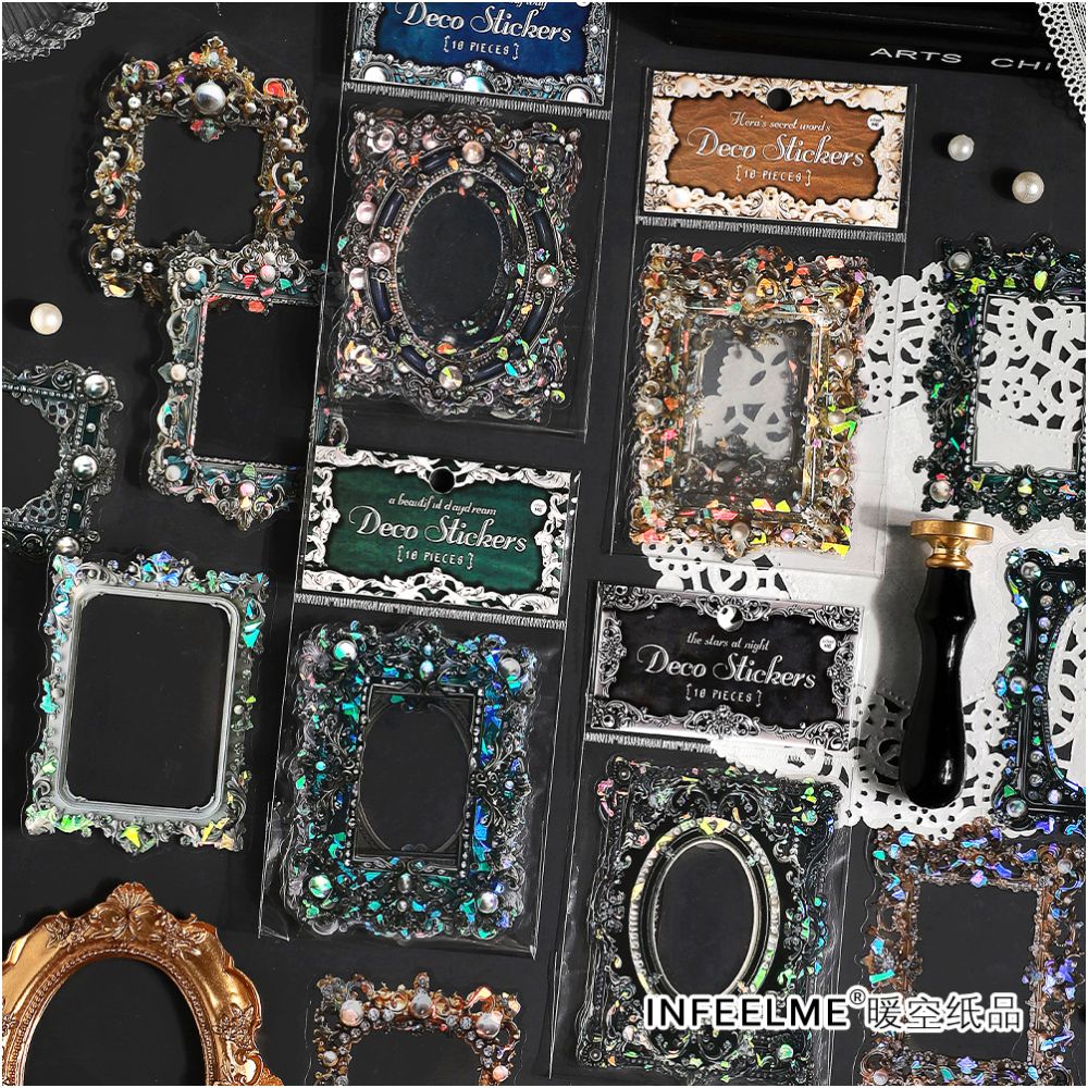 Baroque imagination PET stickers 4 Styles 10 Pcs image 2