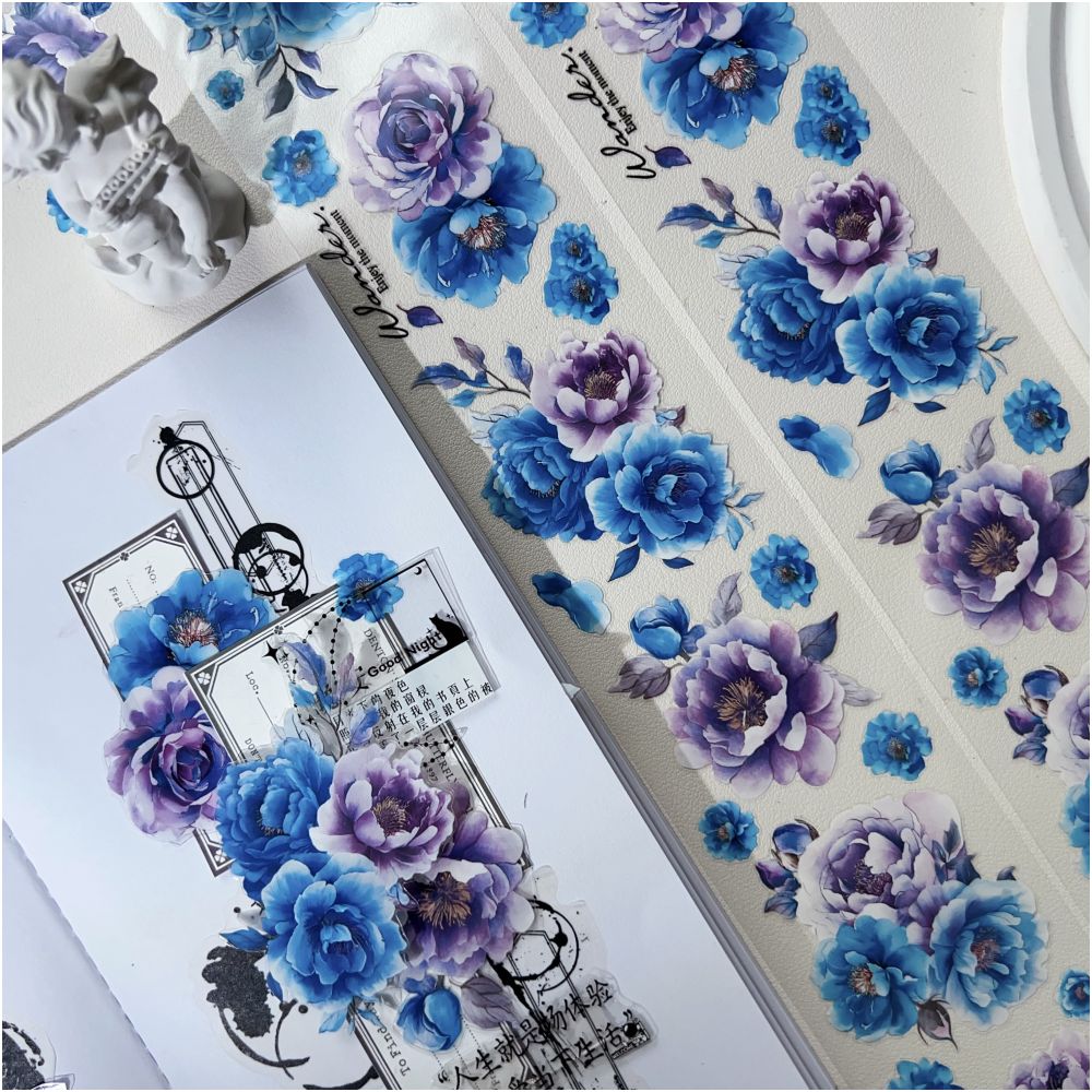 Purple Flower Series PET Tape 6cm 3m image 6