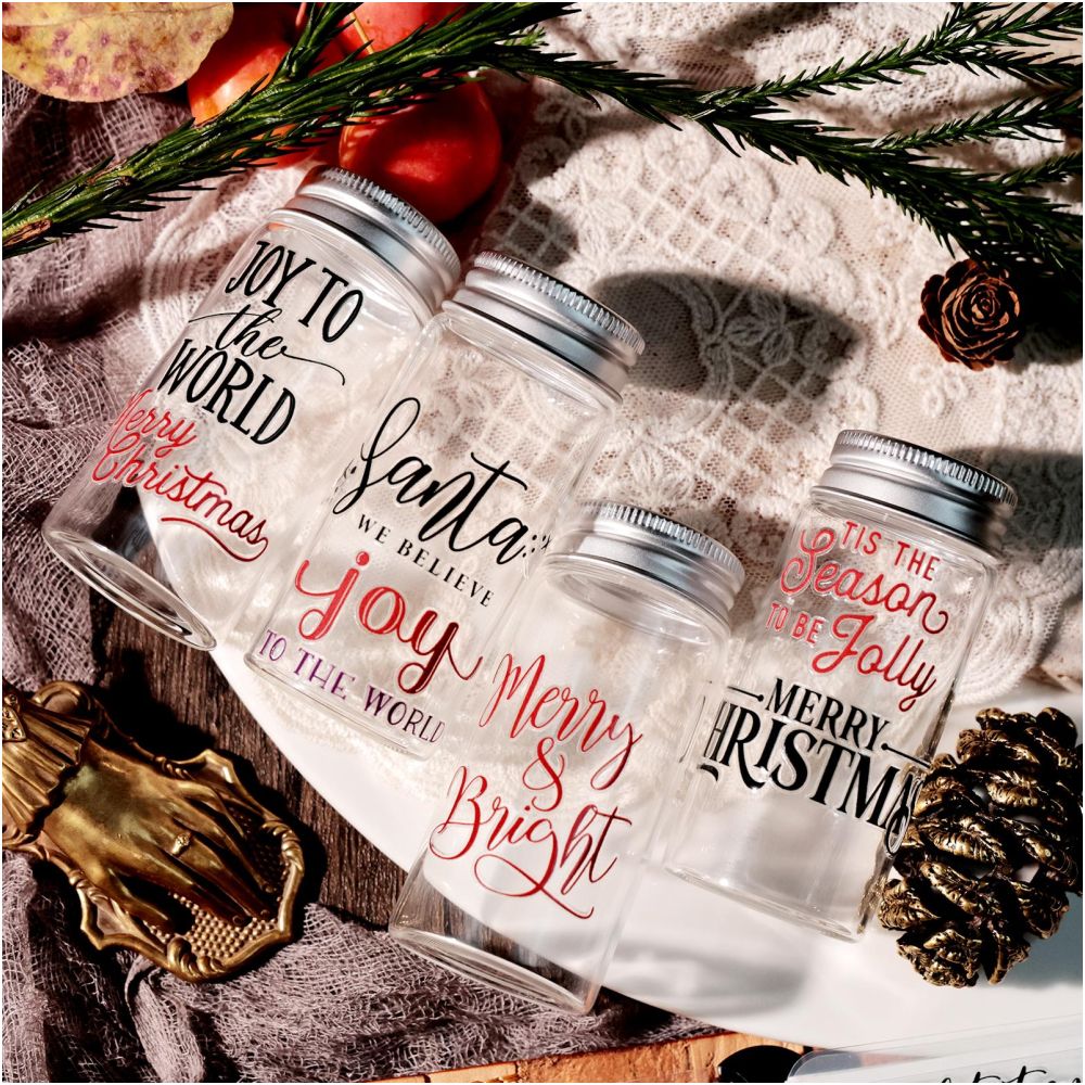 Handwritten Christmas theme Transfer Paper Stickers 2 Pcs image 4