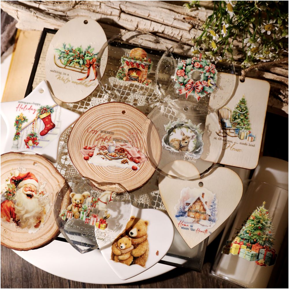 Christmas Series Transfer Paper Stickers 2 Pcs image 3