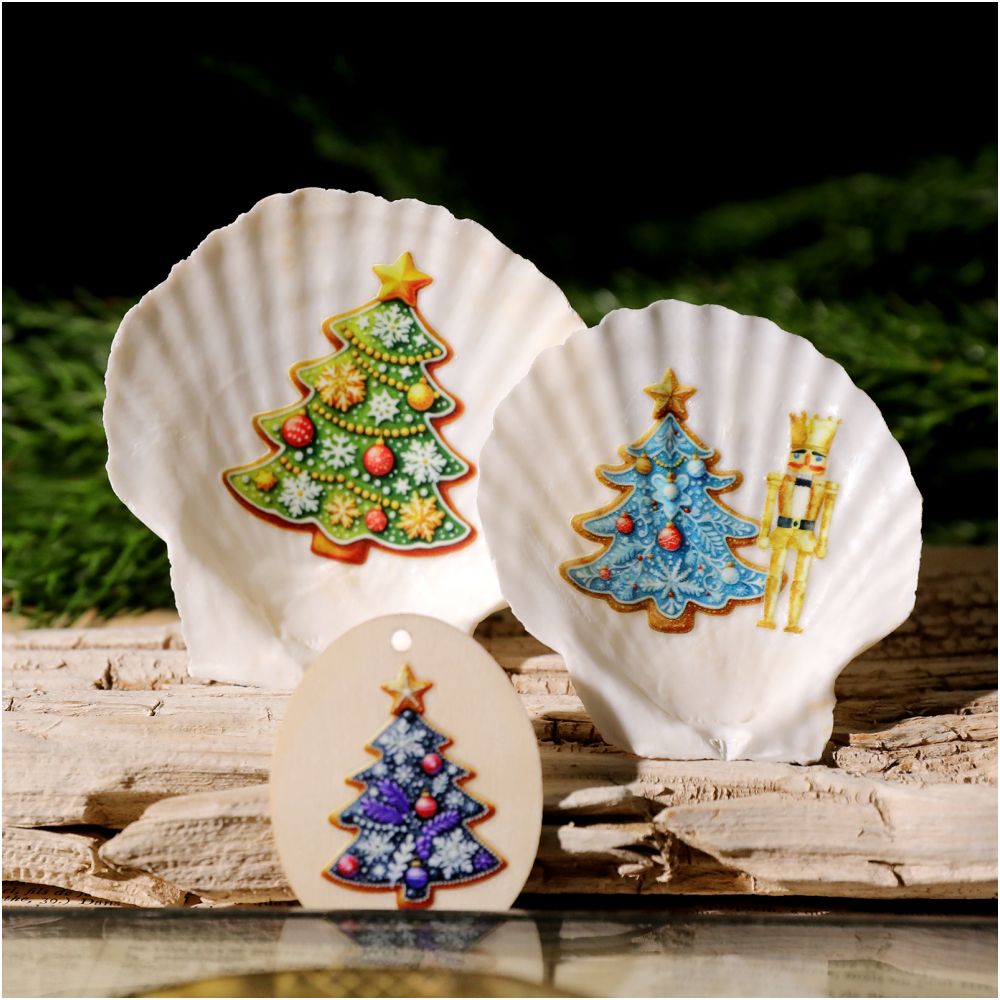 Christmas cute sweet candy transfer paper stickers 2 Pcs image 5