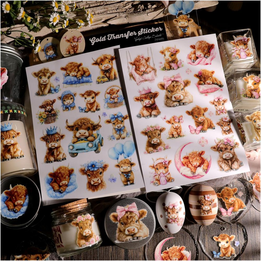 Rabbit House Cold Transfer Paper Stickers 2 Pcs image 2