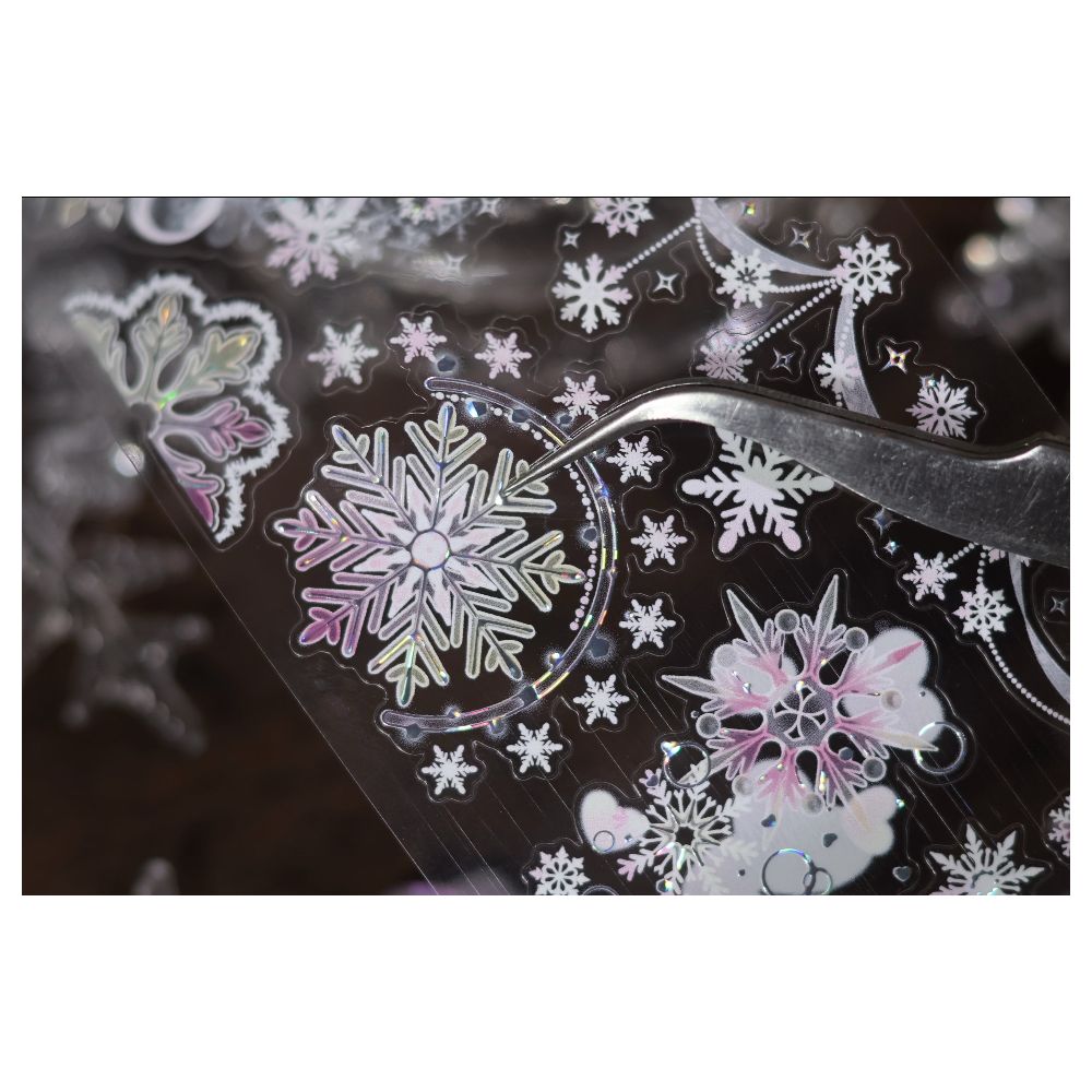 Snow Bubbles Winter PET Tape 6cm 1m image 3