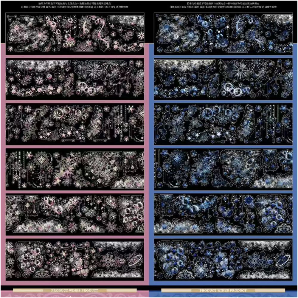 Snow Bubbles Winter PET Tape 6cm 1m image 4