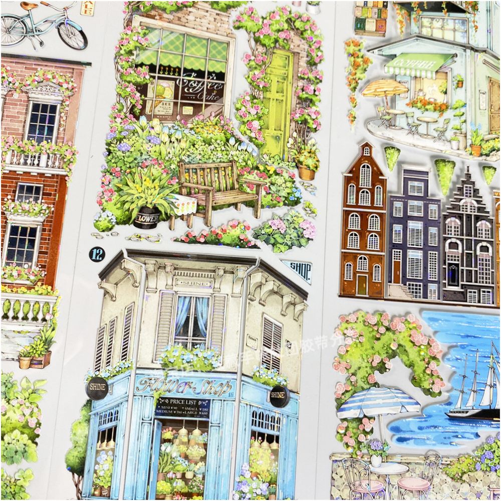 House Street View Town Store PET Tape 7 5cm 1m image 3