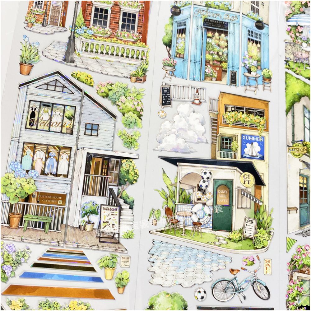 House Street View Town Store PET Tape 7 5cm 1m image 4