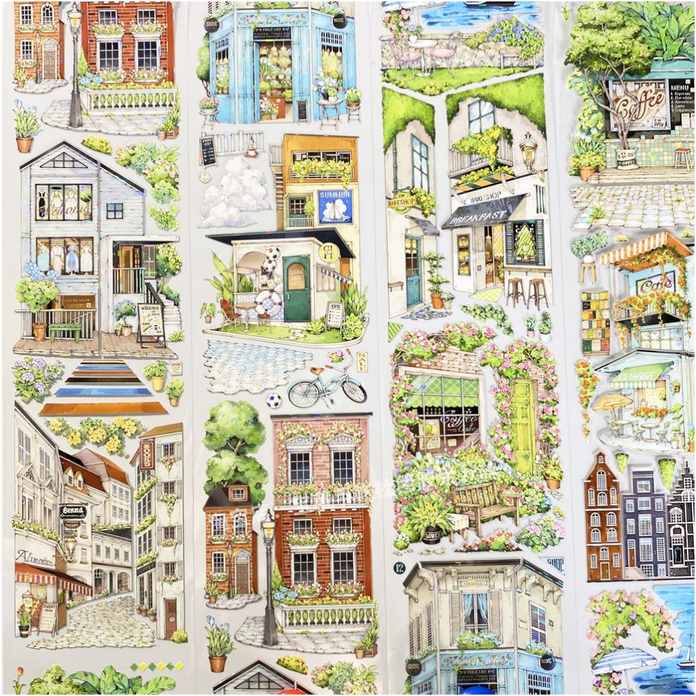 House Street View Town Store PET Tape 7 5cm 1m image 5