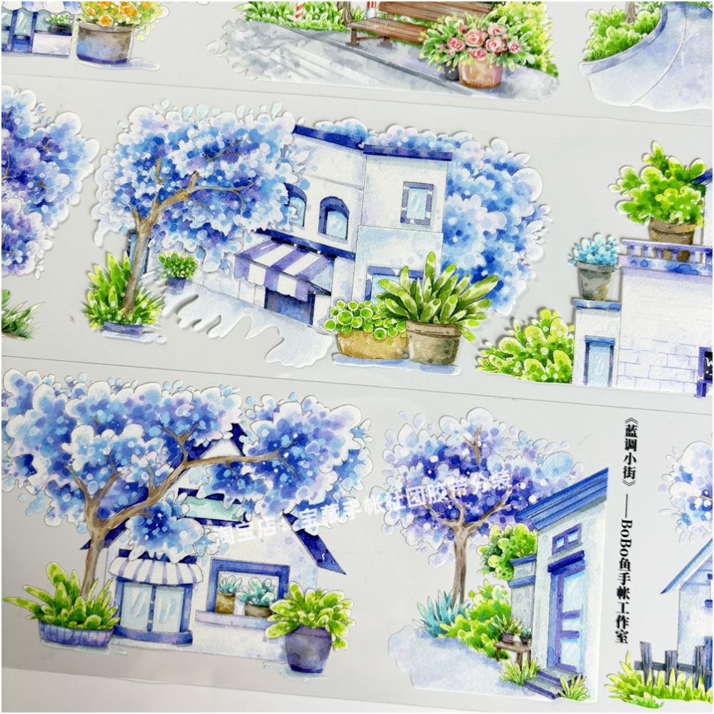 Blues Street antique style PET Tape 7cm 1m image 3