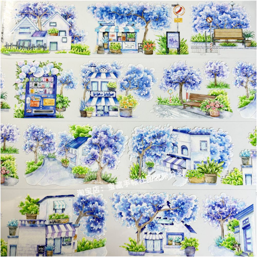 Blues Street antique style PET Tape 7cm 1m image 5