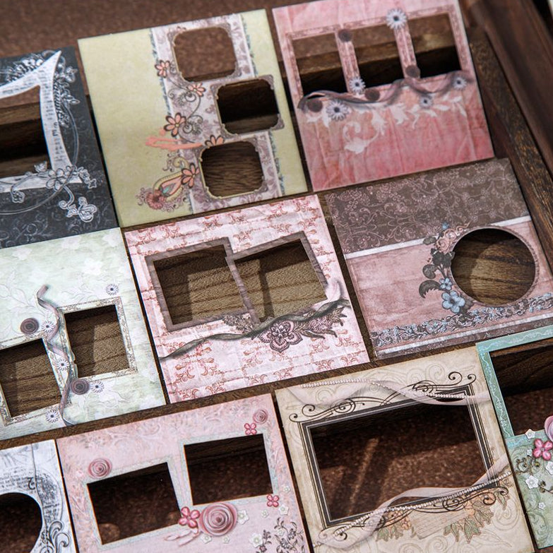 Memory Moment Series Retro Hard Card Stickers 6 Types 10 Sheets image 0