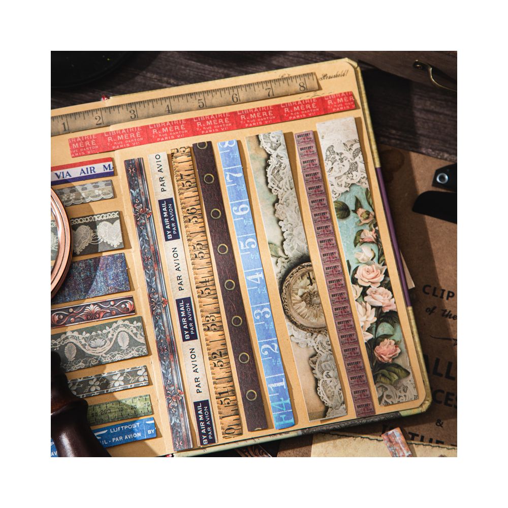 Old Paper Paragraph Series Paper Stickers 4 Types 25 Pcs image 1