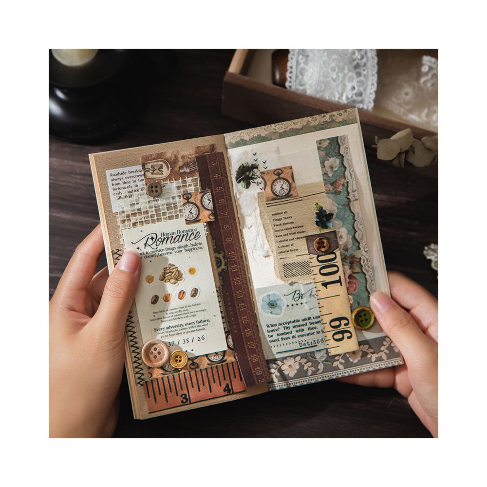 Old Paper Paragraph Series Paper Stickers 4 Types 25 Pcs image 2