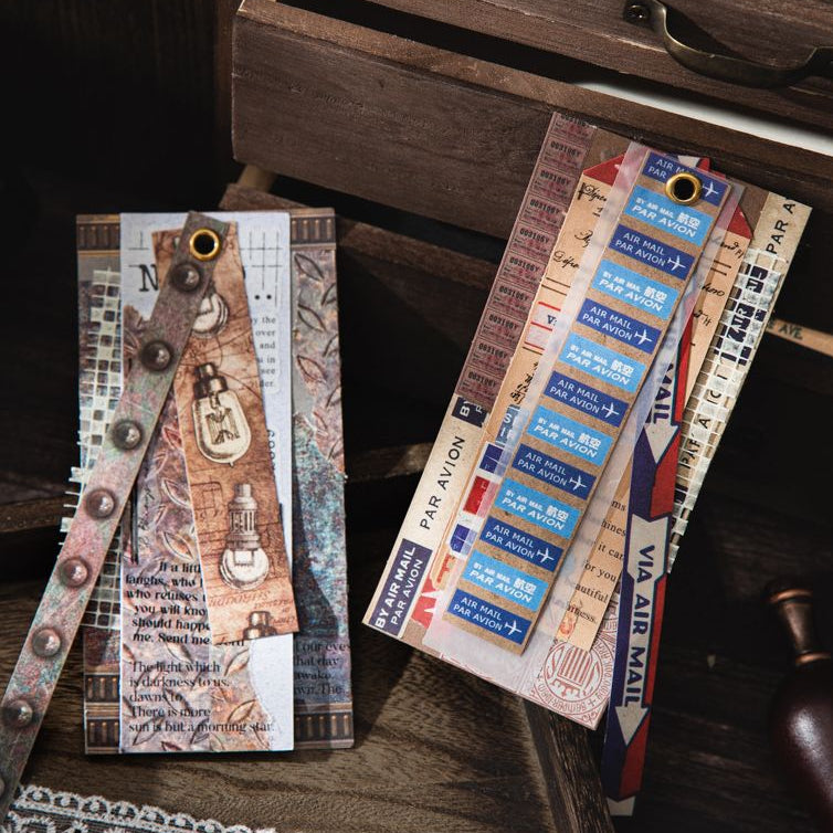 Old Paper Paragraph Series Paper Stickers 4 Types 25 Pcs image 4