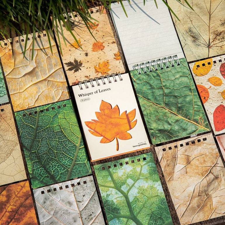 Autumn Leaf Series Material Paper 6 Styles 50 Sheets image 2