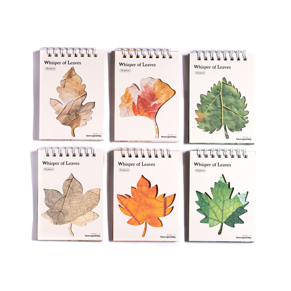 Autumn Leaf Series Material Paper 6 Styles 50 Sheets image 4