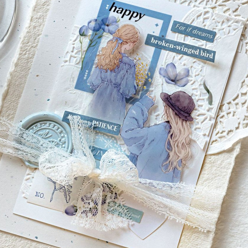 Turning Moment Series Retro Character PET Stickers 30 Pcs 4 Styles image 3