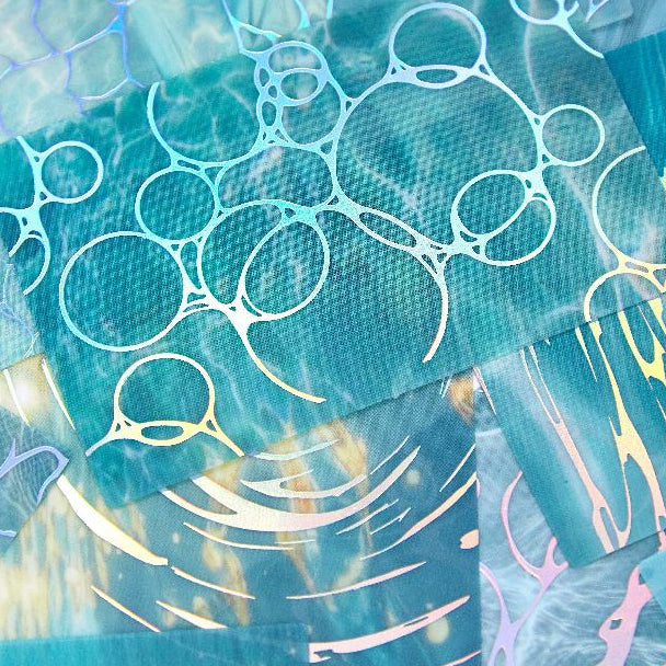 Waves Series Luminous PET stickers 6 Styles 20 Pcs image 3