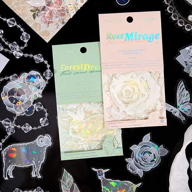 Rose Secret Series PET Stickers 6 Styles 15 Pcs image 0