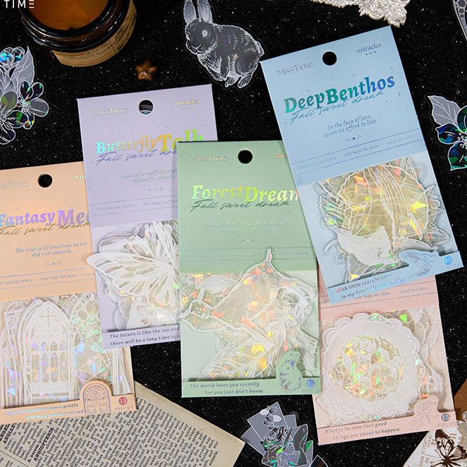 Rose Secret Series PET Stickers 6 Styles 15 Pcs image 3